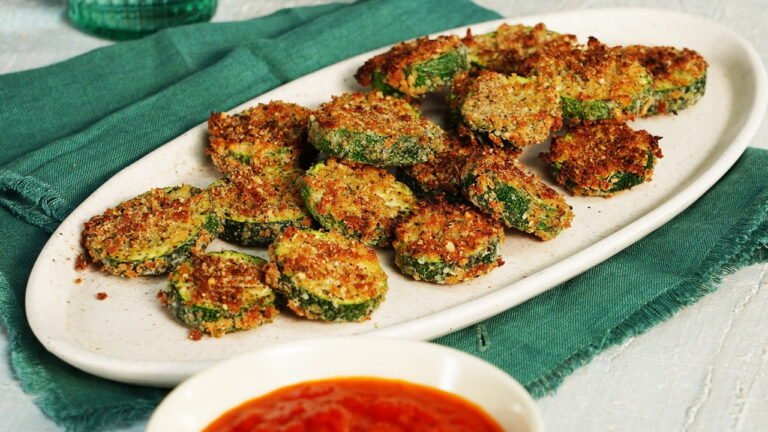 Zucchini Fritters with Goat Cheese Sauce